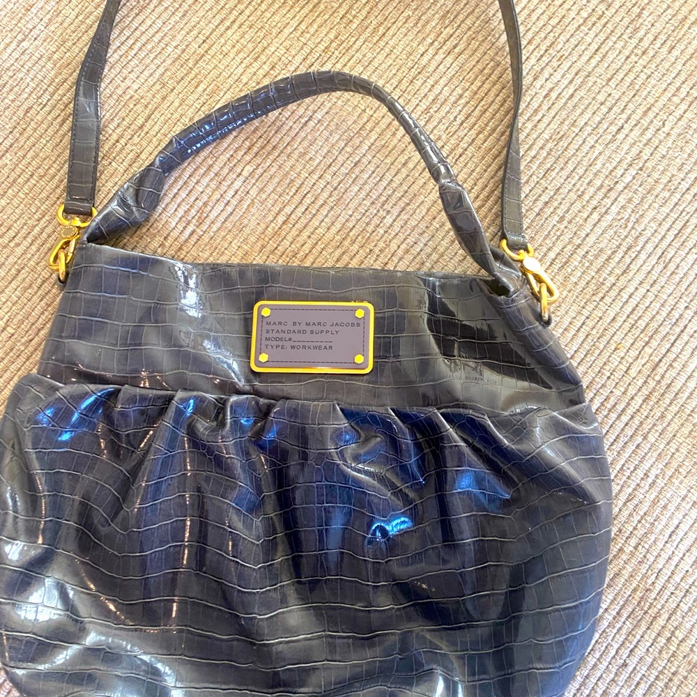 Marc Jacobs croc embossed hobo